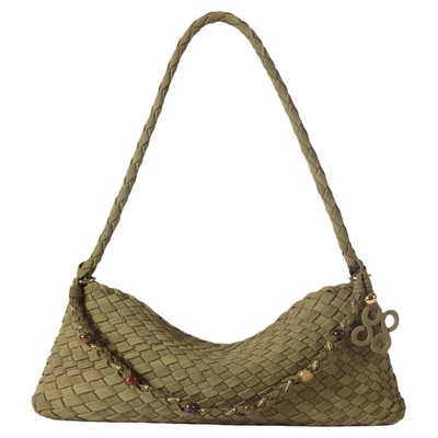 原创设计手工编织腋下包