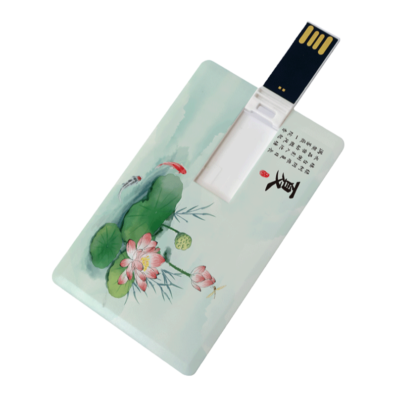 卡片U盘64G一张起定创意双面彩印定制企业宣传品毕业聚会投标优盘