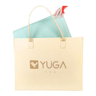 YUGA折叠瑜伽垫收纳包大容量手提包新款毛毡包小学生午睡垫手提包