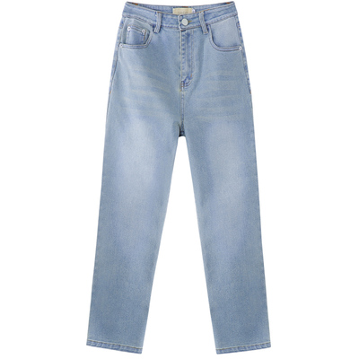 迟伞牛仔裤2022新款春夏高腰显瘦