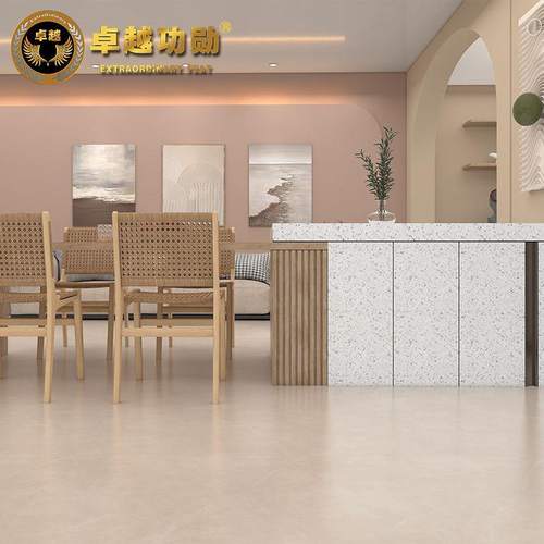 柔光砖奶油风侘寂墙地砖600x1200/750x1500微水泥厨卫素色瓷砖风