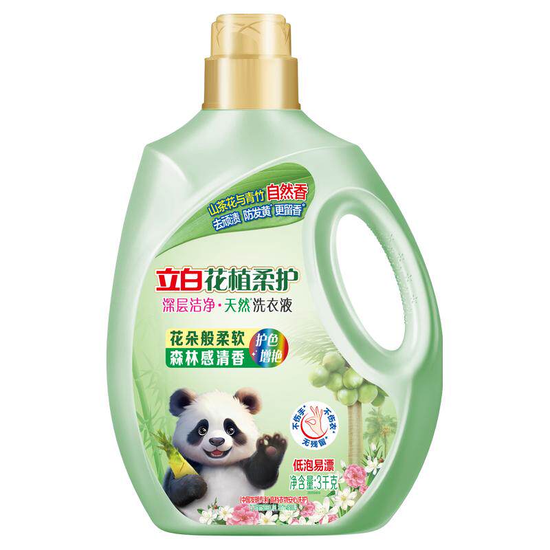 立白花植柔护洁净山茶花洗衣液6斤