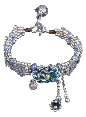 纯银国潮手工手链原创设计女生