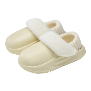 可拆卸棉拖鞋女款冬季厚底保暖室内居家2026新款防水防滑情侣棉鞋