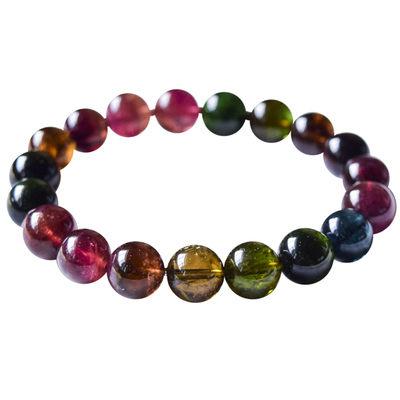 黑糖碧玺巴西老矿普琳丝手串