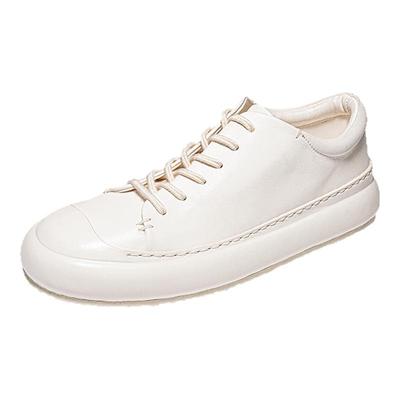 dreambox钧博vibram高档马皮男士潮流休闲鞋防滑耐磨手工平底板鞋