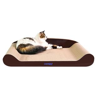 得酷U型沙发椅猫抓板耐磨猫窝一体加厚瓦楞纸超大号贵妃椅猫玩具