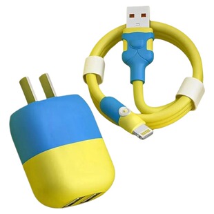 适用苹果充电线快充数据线iPhone14promax13/12/11/xr/5/6/7/8/Xxs充电器头双孔手机