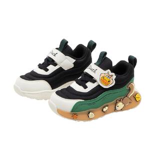 bduck小黄鸭童鞋男童运动鞋秋冬款儿童鞋子中小童加绒保暖跑步鞋