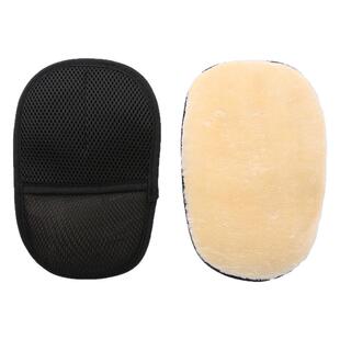 洗车手套毛绒加厚熊掌擦车美容专用不伤漆面不掉毛仿羊毛手掌抹布