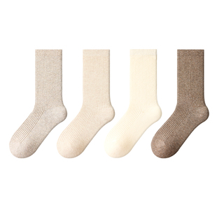 派米袜子女秋冬款保暖2025年新款冬季外穿时尚袜套堆堆小腿过膝袜