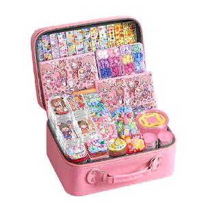 咕卡火漆奶油胶套装DIY玩具流沙咕卡砖印章豪华收纳盒儿童节礼物