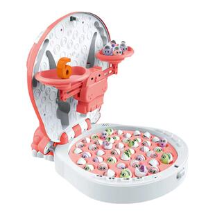 儿童电动河马磁性钓鱼盘玩具宝宝益智天平算数早教智力动脑男女孩