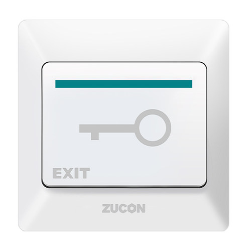 ZUCON祖程 电子门禁开关 门锁开关 出门按钮 86盒大小开关 亚白色