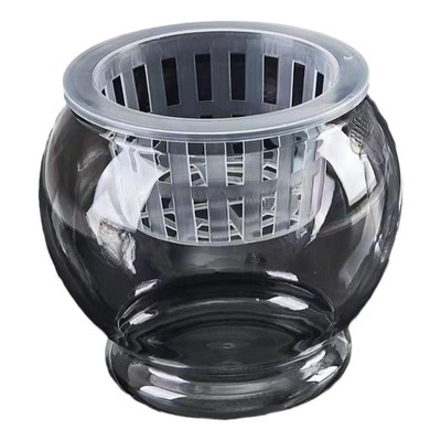 高透明塑料大口径16厘米花瓶儿童鱼缸绿萝花盆庭园艺自动吸水花盆