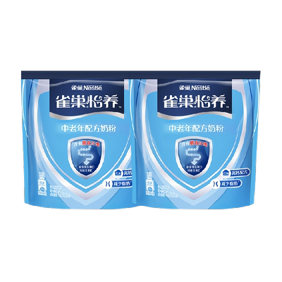雀巢中老年膳食纤维奶粉400g×2袋