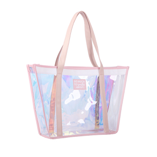 透明防水沙滩包游泳包大容量托特包健身包手提单肩包果冻包海滩包