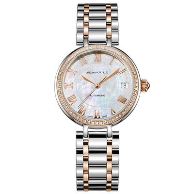 海鸥表女士镶钻商务机械表