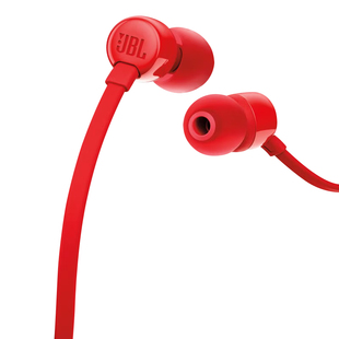 JBL JBL T110重低音入耳式面条耳机有线带麦线控吃鸡游戏k歌耳机