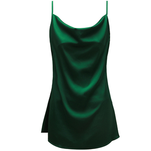 性感睡衣女款2025新款春秋高级感纯欲露背黑色冰丝绸吊带睡裙夏季