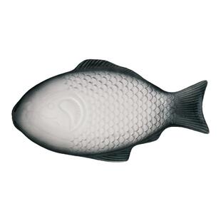 创意鱼盘子大号尺寸陶瓷菜盘碟家用蒸鱼盘子高颜值日式餐具轻奢