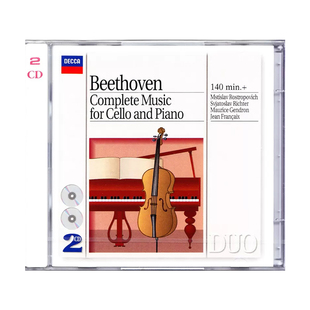 原装正版 贝多芬 大提琴奏鸣曲与钢琴作品 李赫特 CD古曲音乐碟片