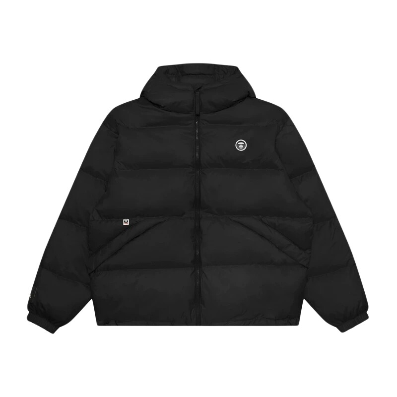 Aape牙刷绣徽章质感羽绒服外套