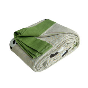 A类新疆棉儿童盖毯三件套熊猫卧室纱布空调毯厚床单单件平整不皱