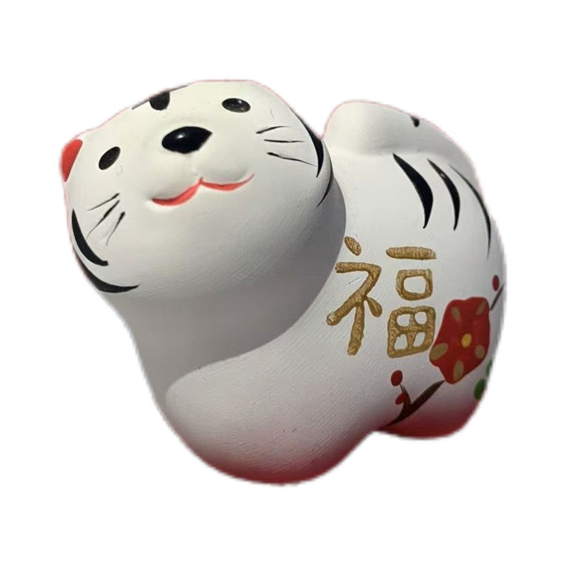 药师窑日系陶瓷动物干支招财摆件