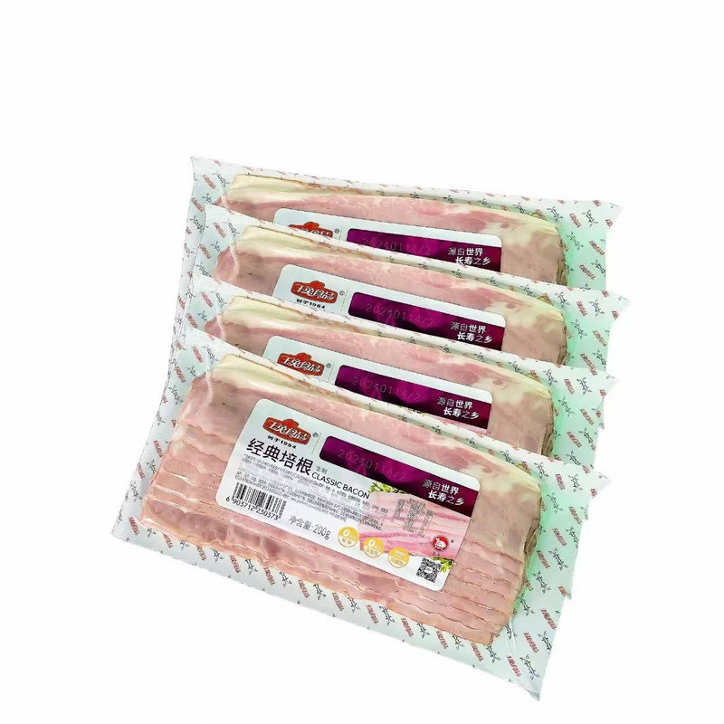 纯猪肉培根200G0淀粉玉兔食品
