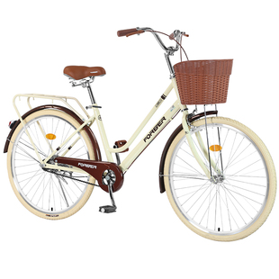 官方旗舰店永久女士自行车成人女款轻便变速通勤车女式代步单车