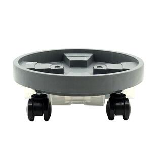 家用移动花盆托盘万向轮加厚塑料圆形梯面滚轮底座花盘垫带接水盒