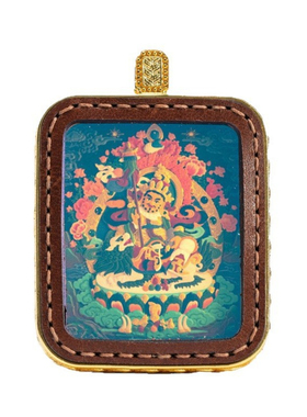 立体彩绘唐卡藏式八大守护吊坠