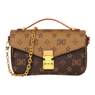 达芙妮Daphne印花包经典时尚百搭单肩2024新款邮差包女包10313