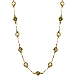 MONOLOGUE独白链金主义窗花复古黄金项链足金MR1649情人节礼物