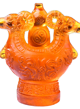 属马2026马年双羚保岁摆件