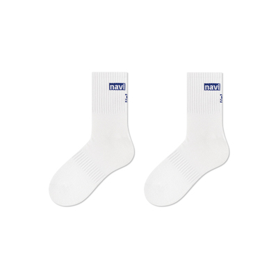 Navigare意大利小帆船男士中筒袜10A抗菌防臭防滑透气秋冬款棉袜