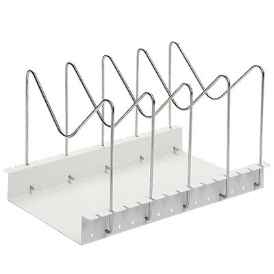 道尔可调节竖放锅盖坐式置物架子