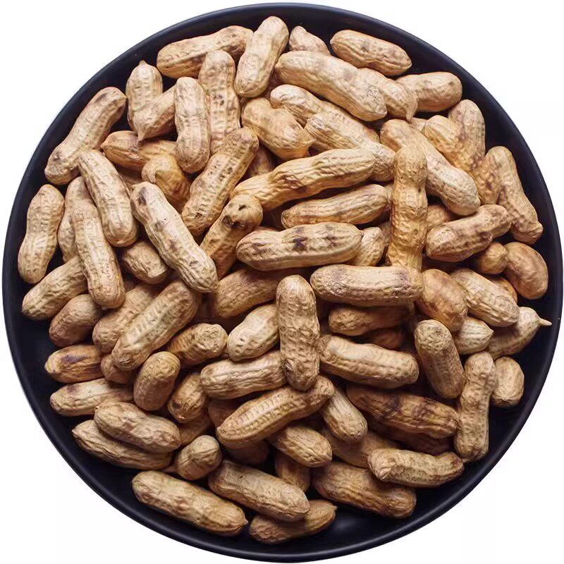 红皮炒花生带壳原味2025熟花生新货现炒河南铁锅柴火花生坚果零食