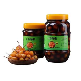 广西特产酱香七彩泡椒五彩辣椒酸辣灯笼椒萝卜木瓜丝野山椒下饭菜