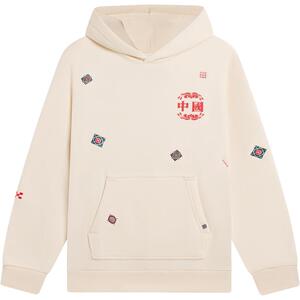 李宁卫衣男官网新款休闲情侣运动套头长袖连帽针织运动服女