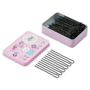 盒装黑色u型夹卡子盘发丸子头发夹盘发固定插针隐形发卡加粗U型夹