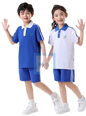 深圳小学夏校服蓝心蓝语5种面料