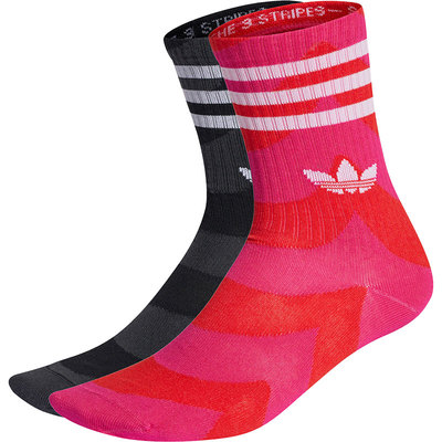 Adidas/阿迪达斯三叶草MARIMEK CRW 2PP红男女休闲运动袜H32405