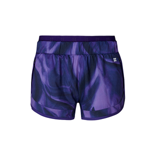 SweatyBetty On Your Marks2合1带内衬松紧腰跑步短裤女SB6294A