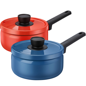 德世朗珐琅小奶锅宝宝辅食锅婴儿煎煮一体锅家用汤锅泡面锅官方锅