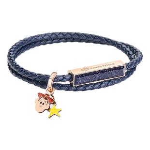 香港代购Crudo Leather玩具总动员编织手链贝母情侣手环胡迪皮绳