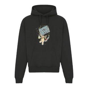 MARTINE ROSE Classic纯棉BATTER DAYS小兔子连帽套头保暖卫衣