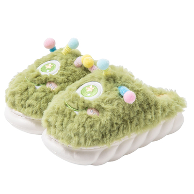 卡通棉拖鞋可爱毛毛绒保暖厚底