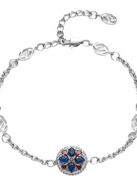 MYBEBOA/美缤宝铂金复古蓝色手链